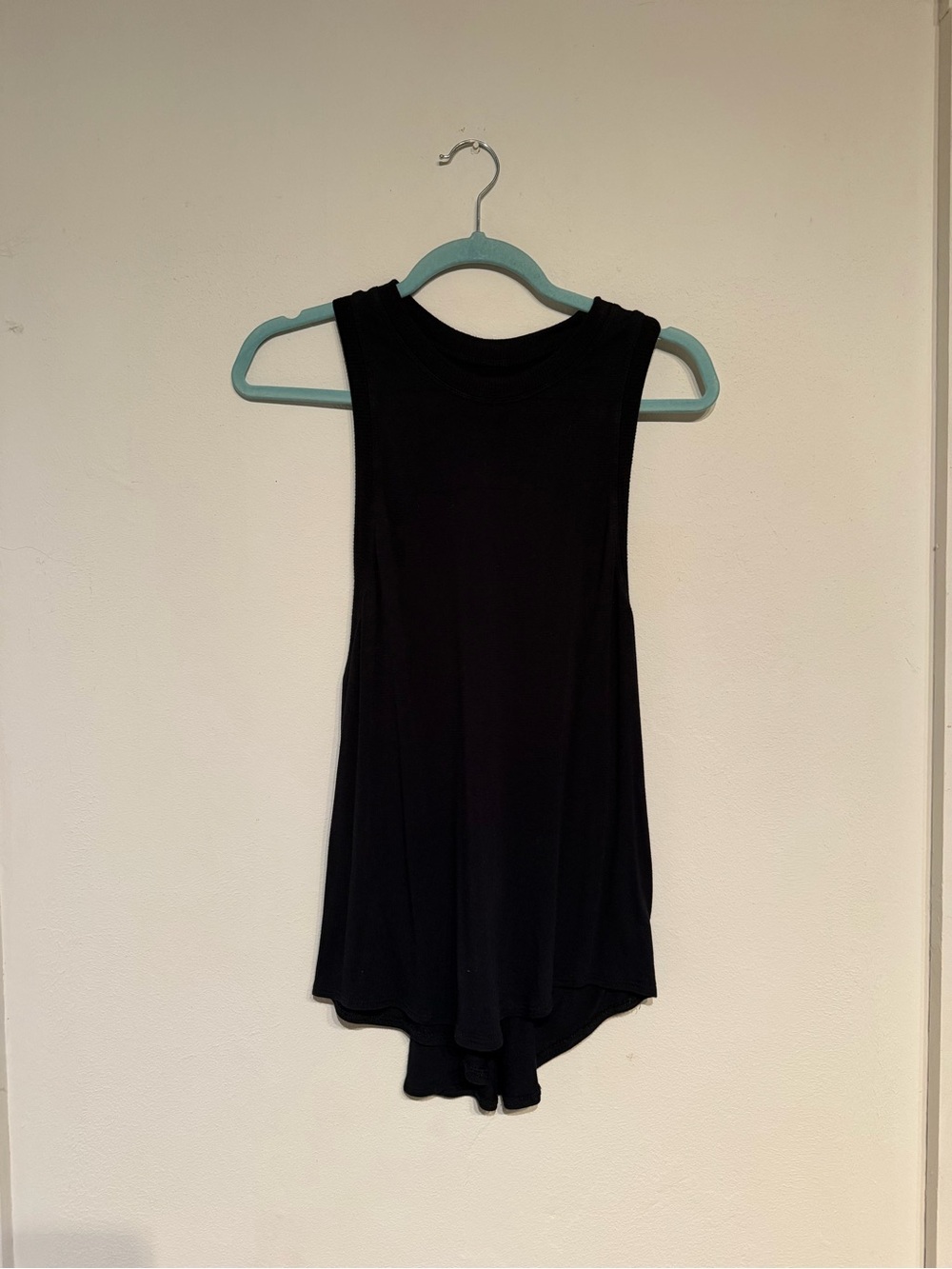 Free People Black High-Low Sleeveless Tank